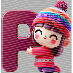 Cartoon letters-CL 589